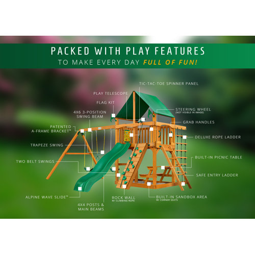 Gorilla Playsets Chateau II Swing Set & Reviews Wayfair